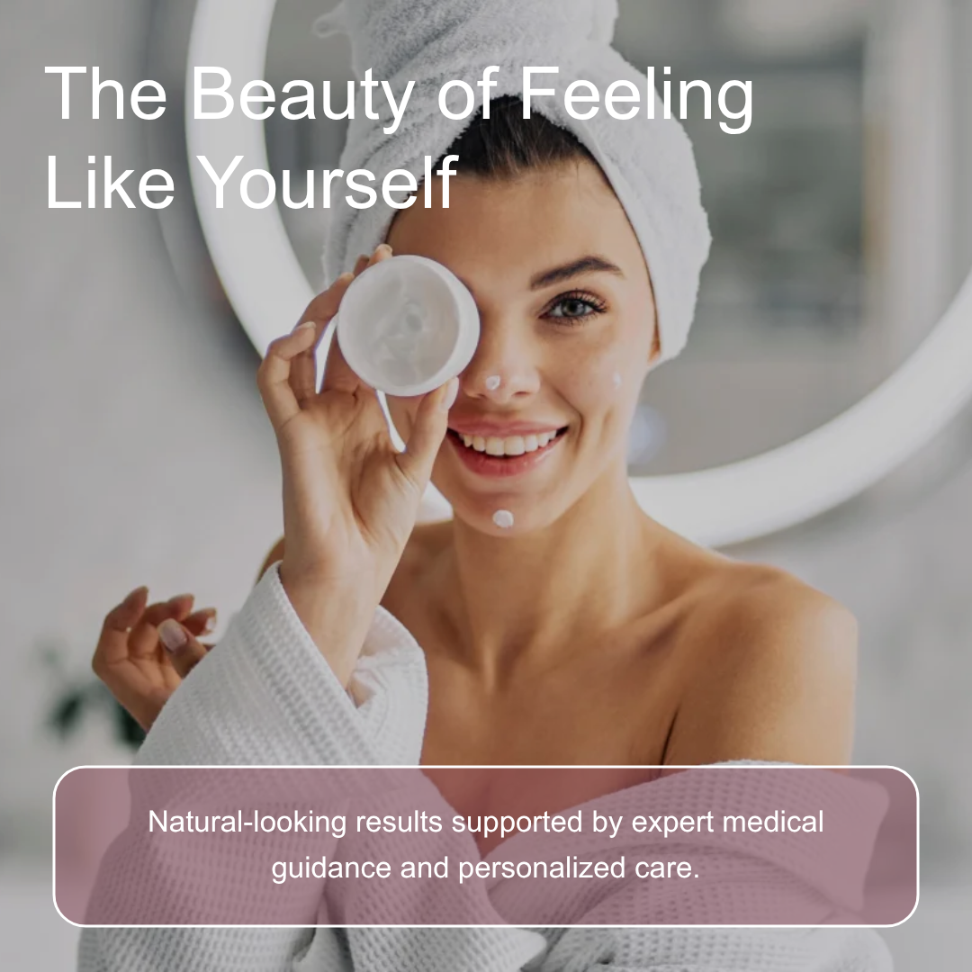 Radiant woman after Morpheus8 treatment